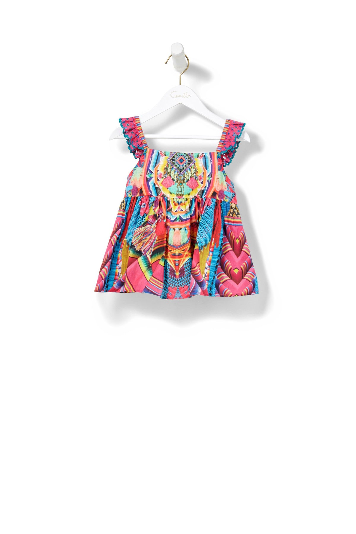 MS MOCHILLA KIDS FRILL STRAP TOP