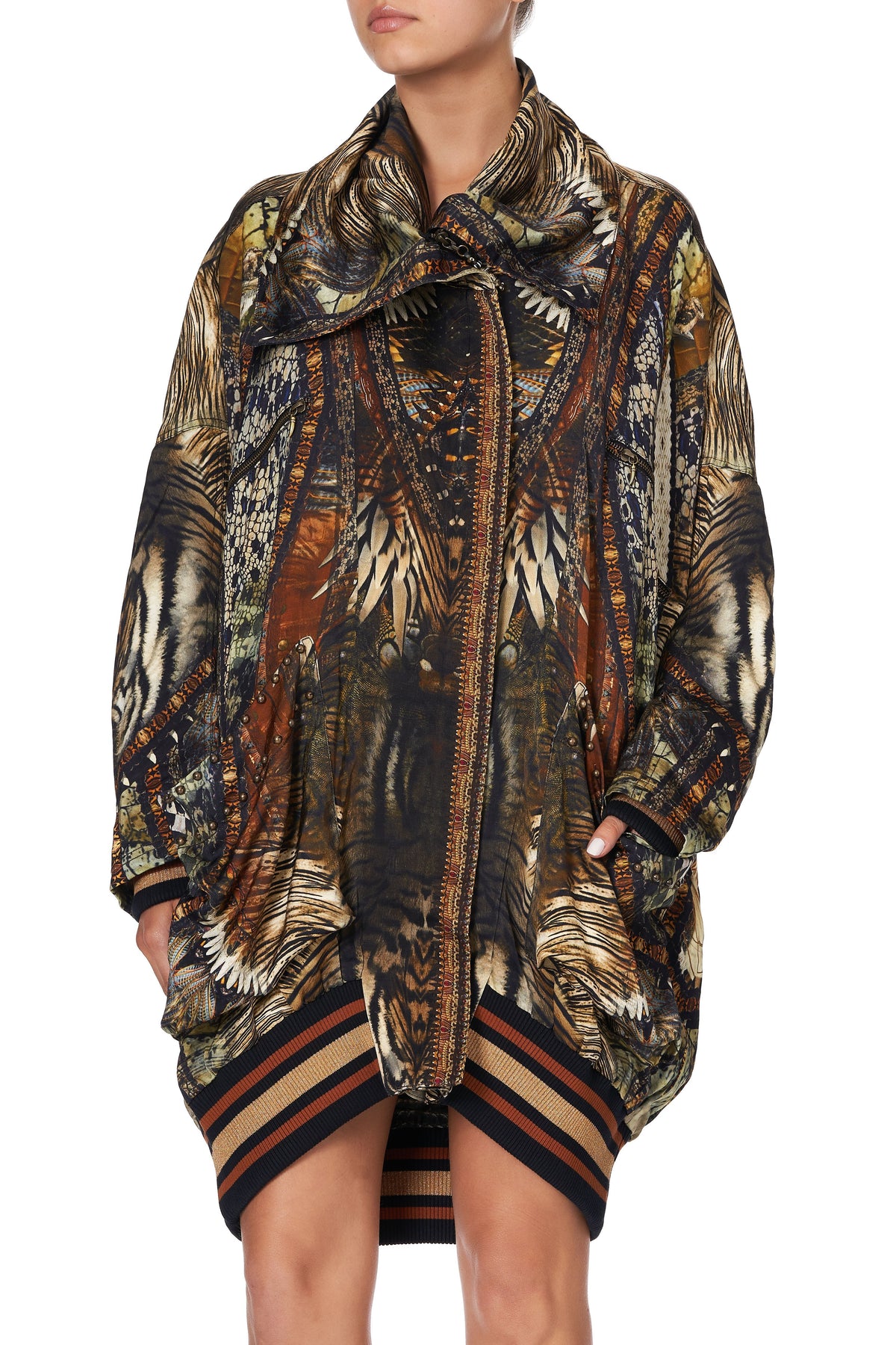 PARKA JACKET WITH RIB KAKADU CALLING