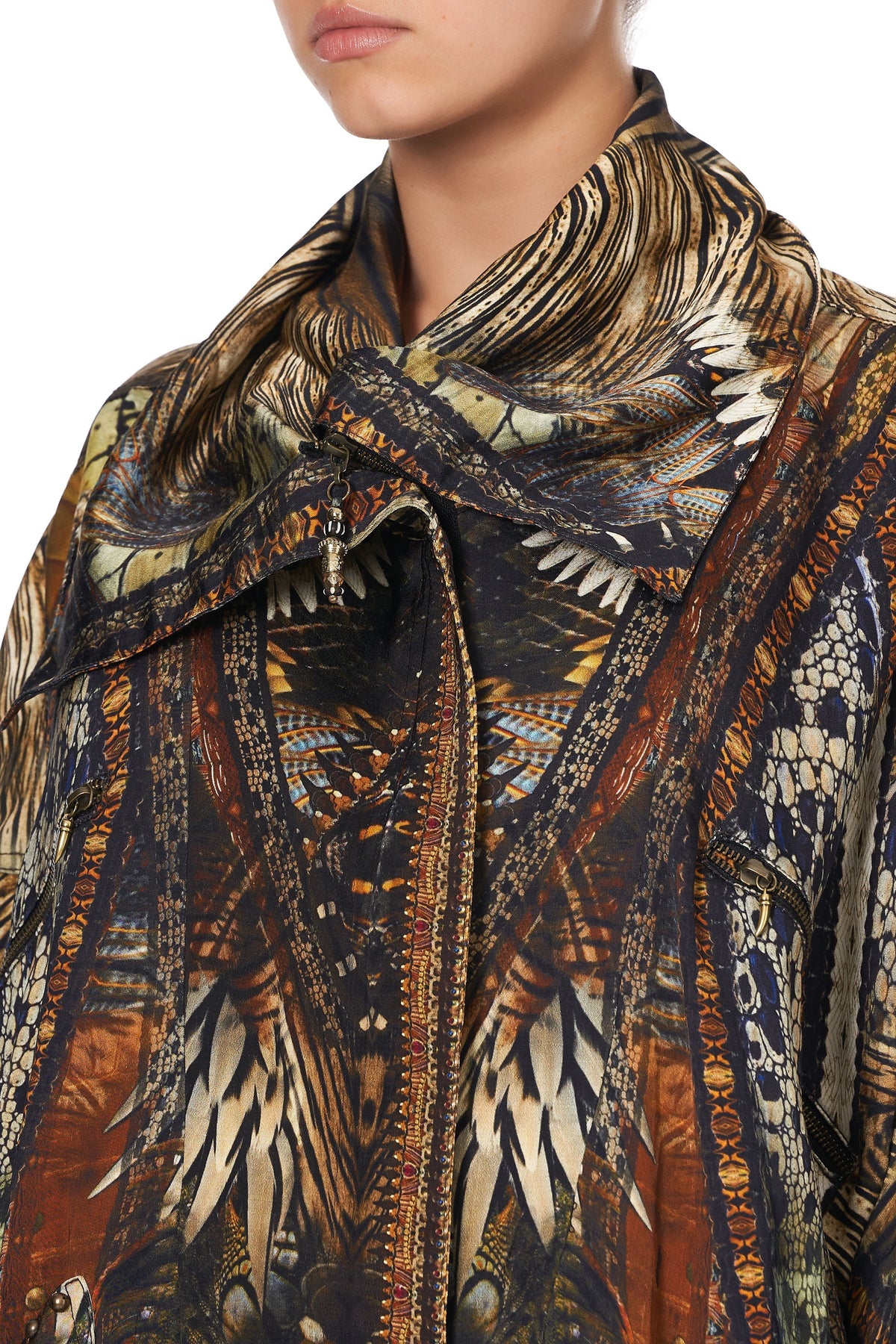 PARKA JACKET WITH RIB KAKADU CALLING