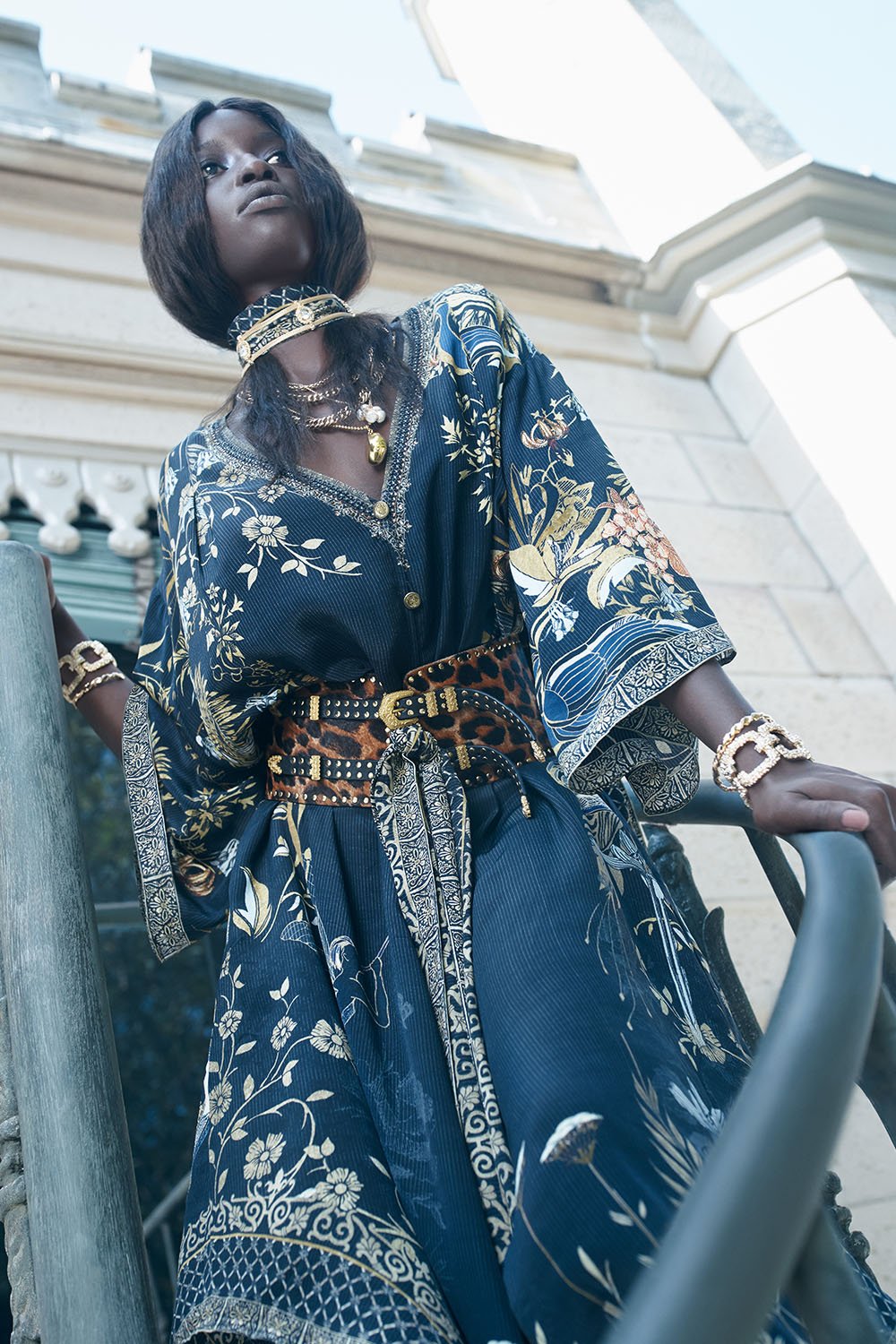 LOOSE BUTTON THROUGH DRESS THE JEWELLED ARROW