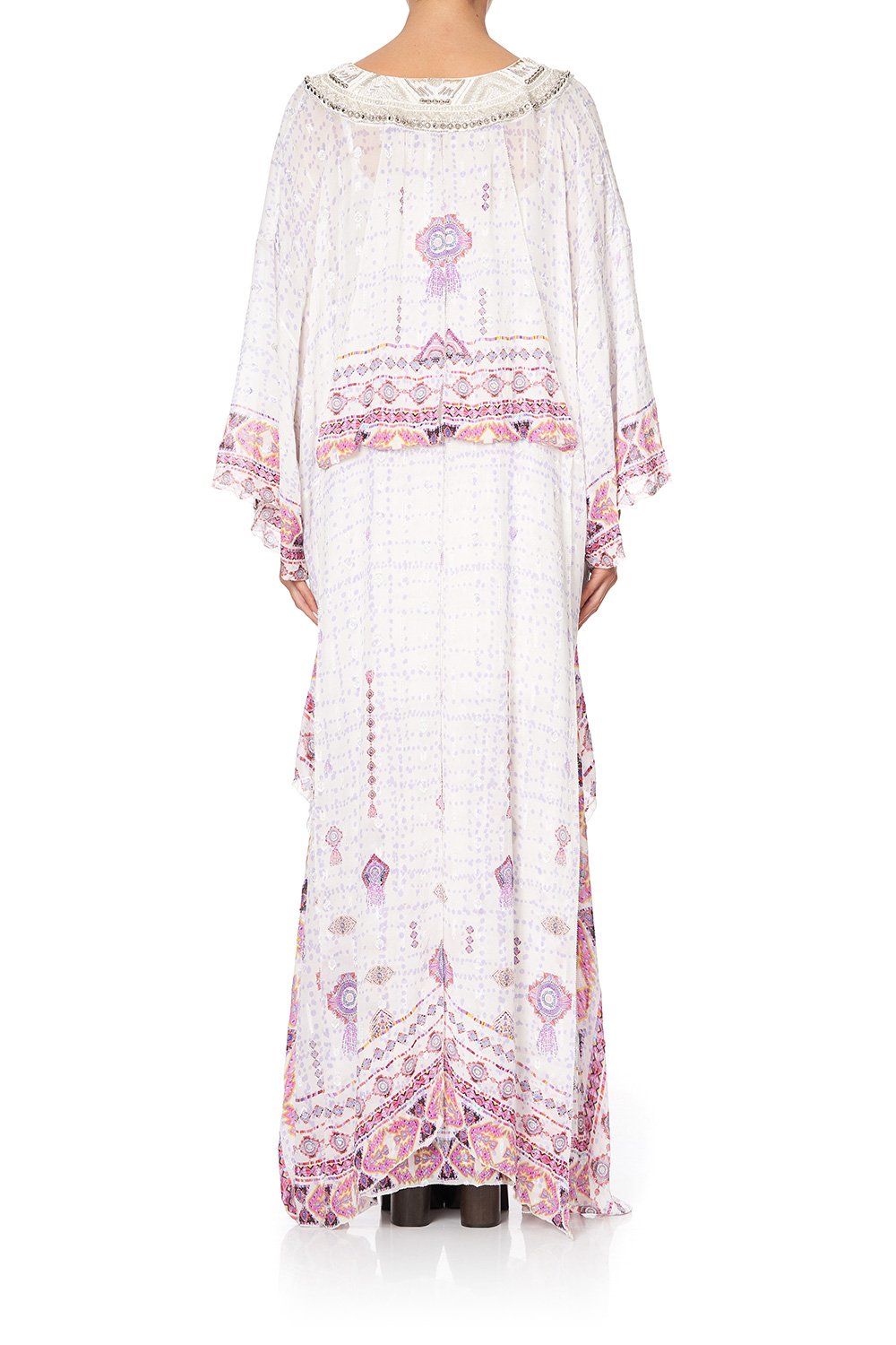 SHEER KAFTAN WITH TIE AND SLIP TANAMI ROAD