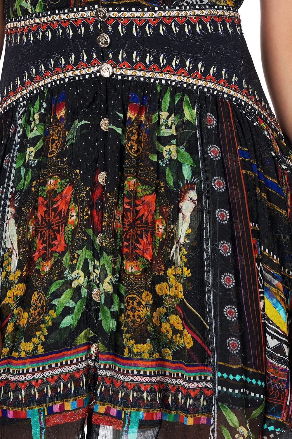 SHORT DRESS WITH SHAPED WAISTBAND BLACKHEATH BETTY