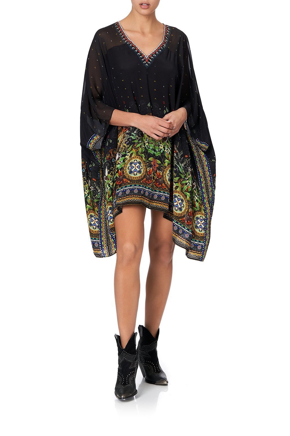 SHORT KAFTAN WITH YOKE BLACKHEATH BETTY