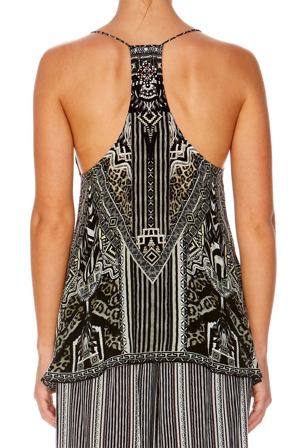 TRIBAL THEORY T BACK SHOESTRING TOP