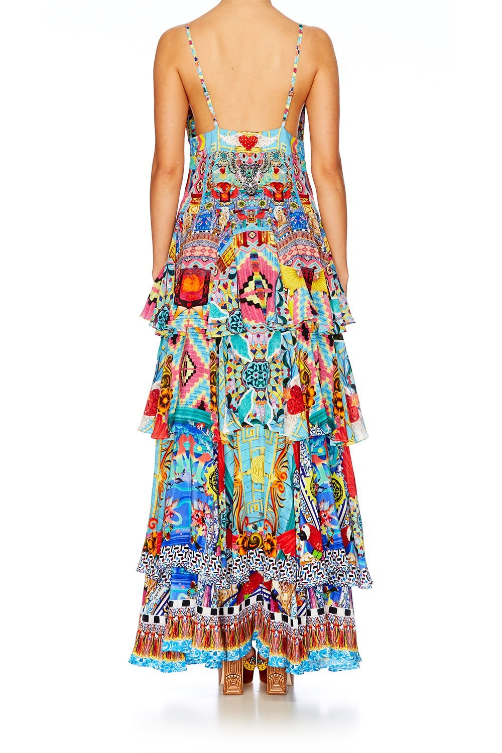 CLOSE TO MY HEART GATHERED TIERED DRESS