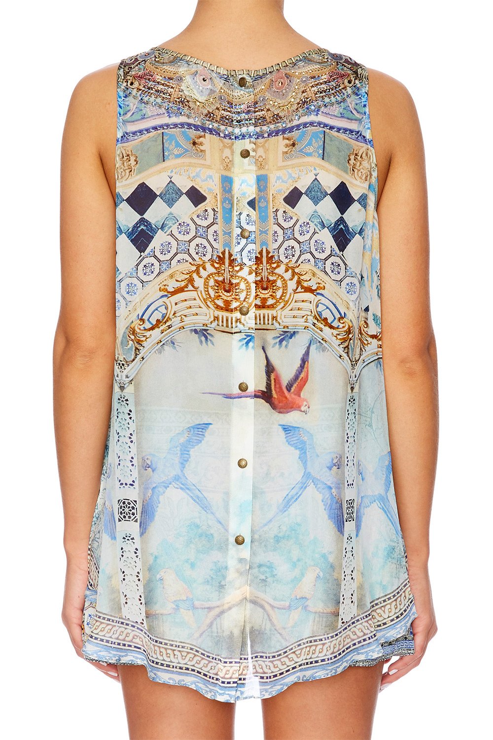 LOVERS DREAM BUTTON BACK TOP