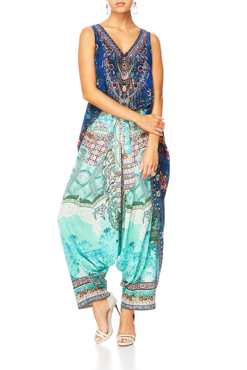 KINDNESS KALEIDOSCOPE HIGH LOW CROSS OVERLAY TOP