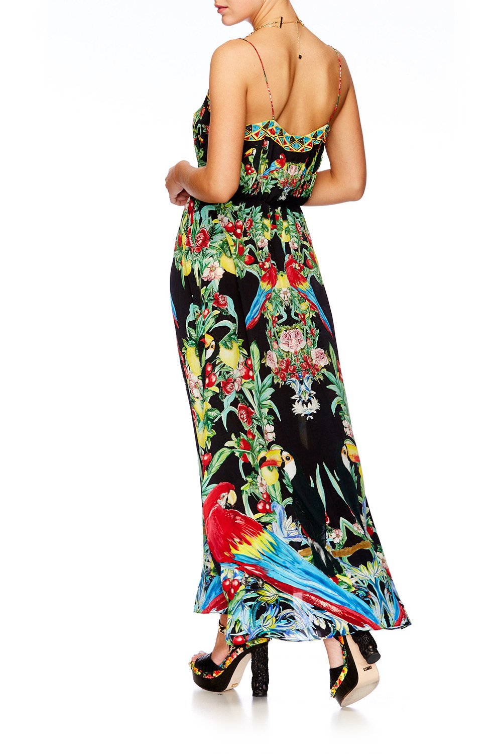 TOUCAN PLAY STRAPPY WRAP DRESS