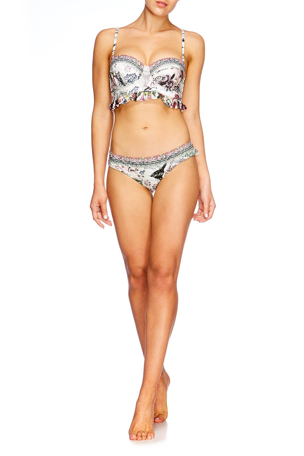 MEMORY LANE FRILL BUSTIER BIKINI