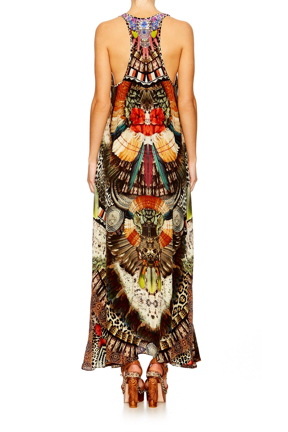 LIGHT MY FIRE V NECK RACER BACK DRESS