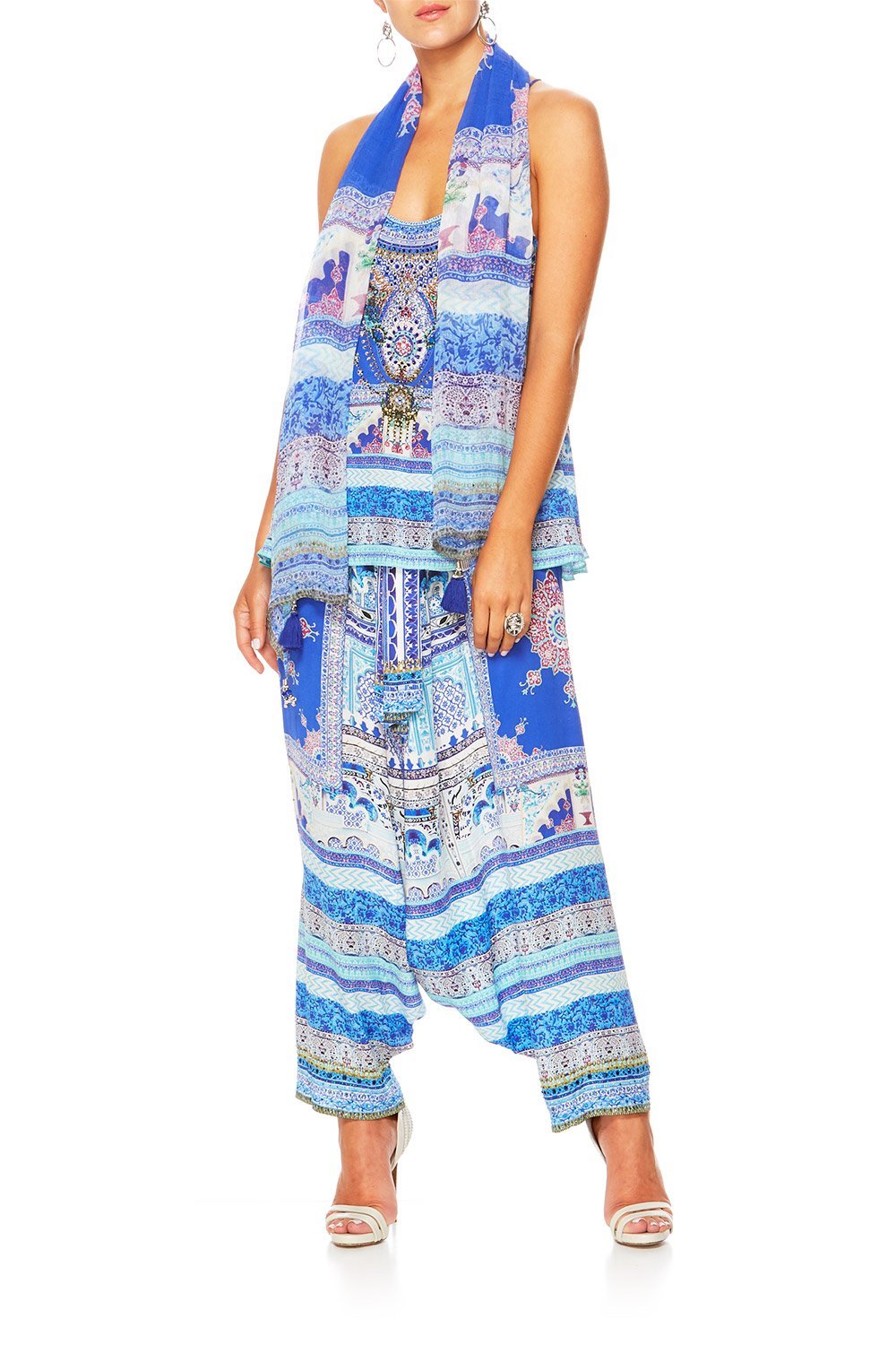 STRENGTH IN RAYS T-BACK SHOESTRING STRAP TOP