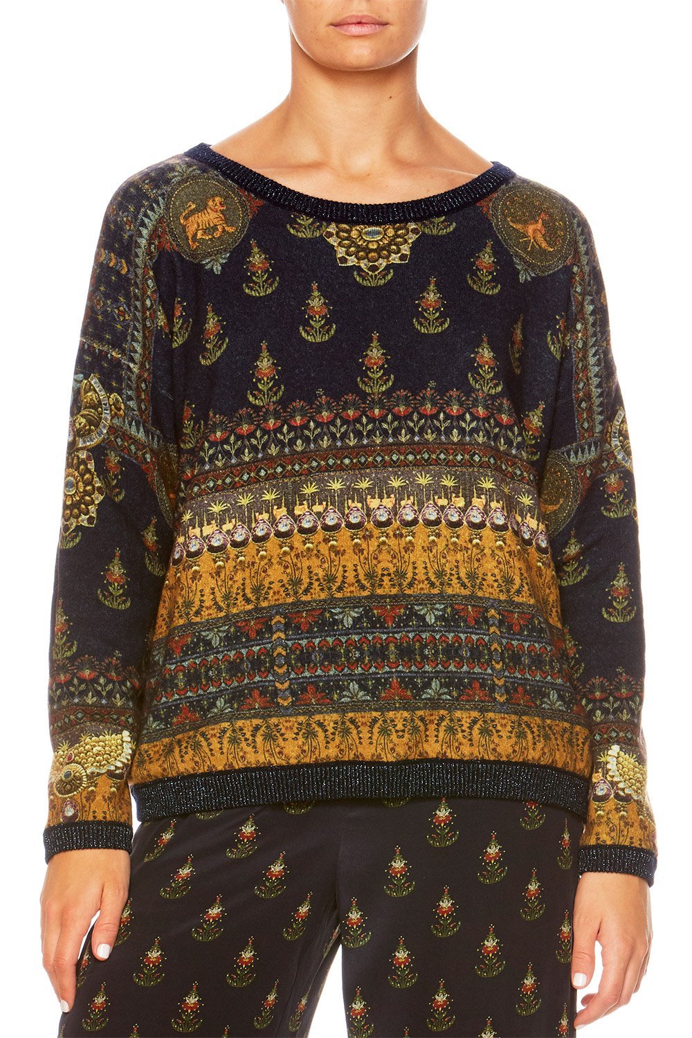 BLISS OF BOHEMIA REVERSIBLE CREW KNIT