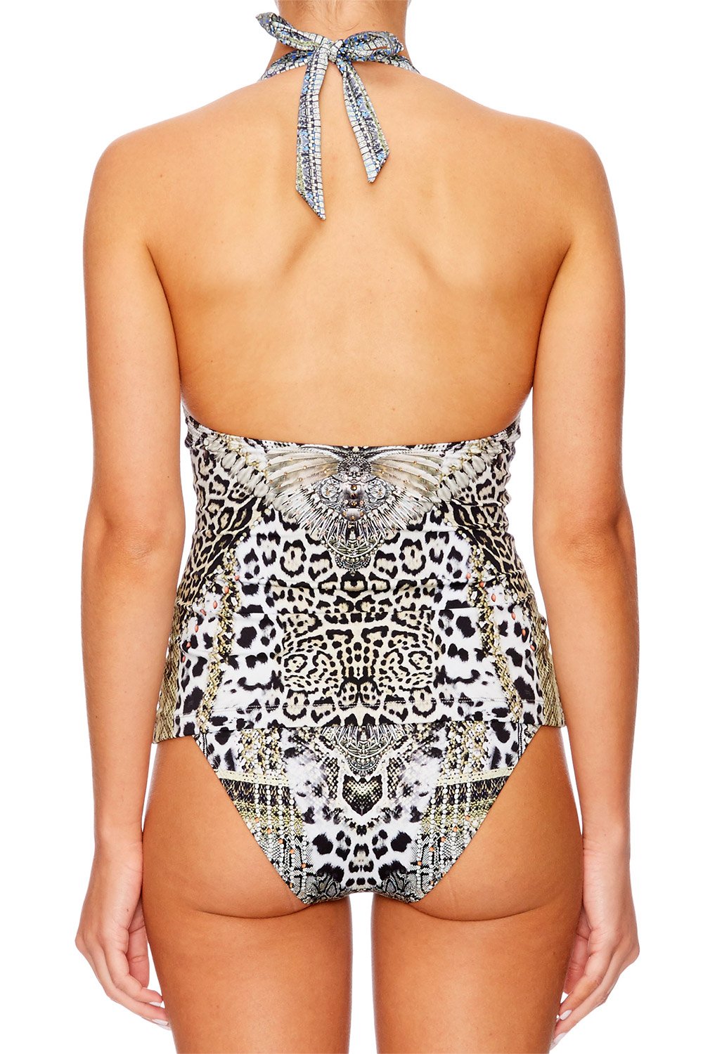 ANIMAL INSTINCT HALTER TANKINI