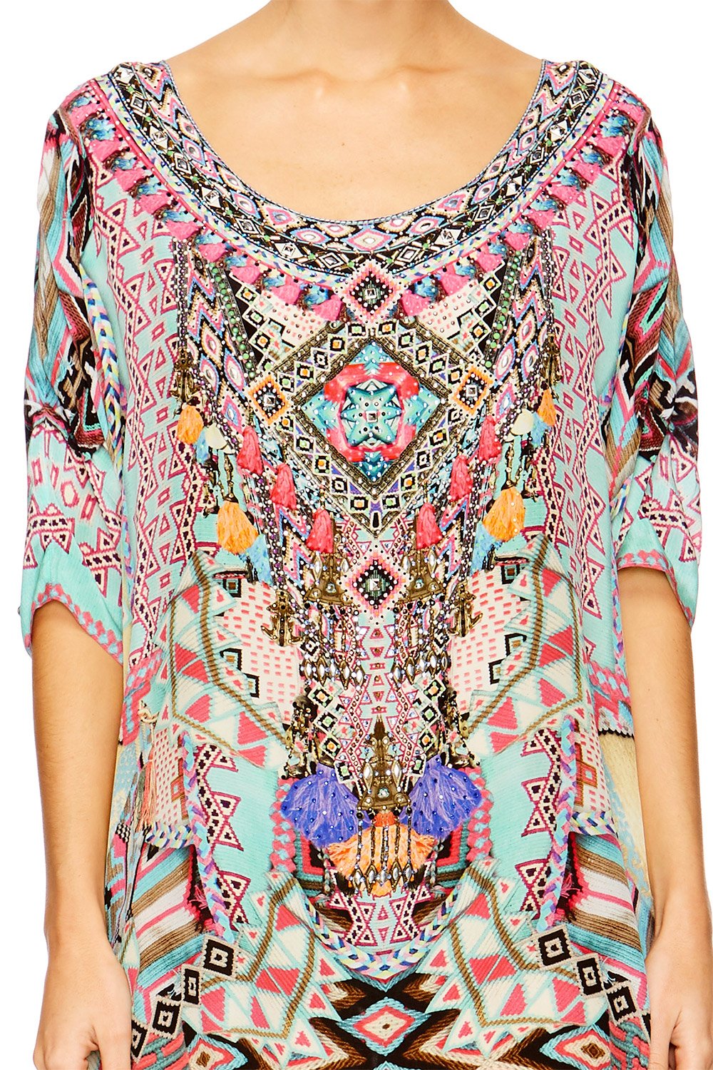 MOCHILLA CHILLER SHORT ROUND NECK KAFTAN