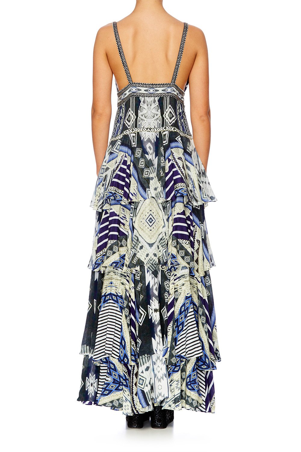 TIE THE KNOT GATHERED TIERED DRESS