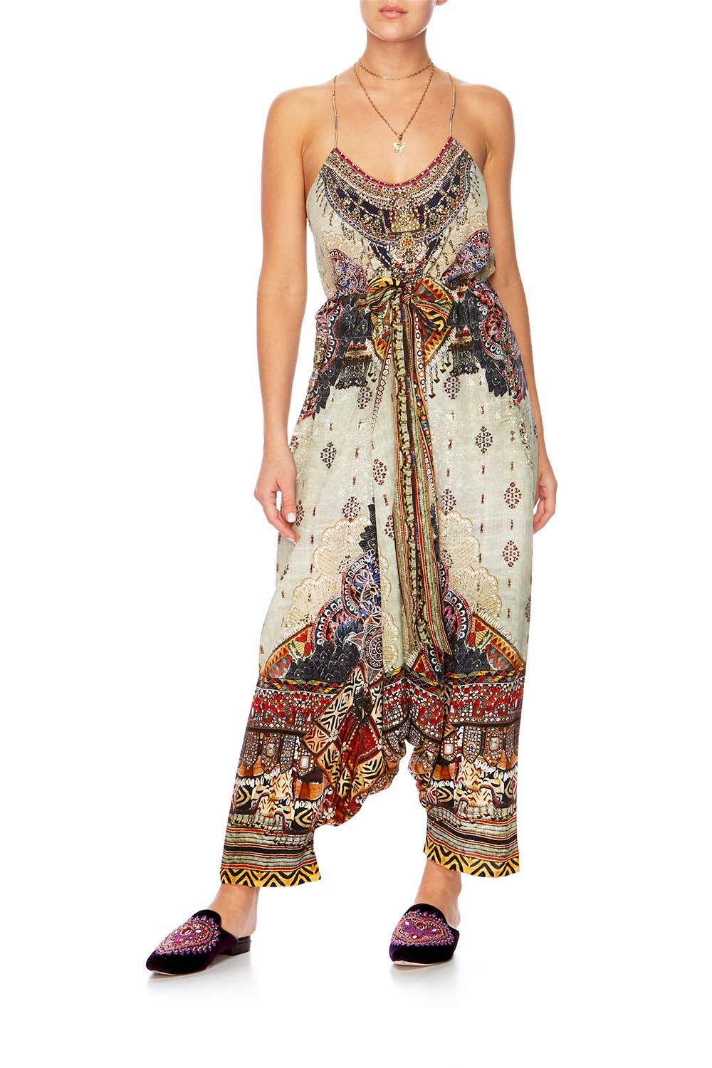 THE CARAVAN T-BACK SHOESTRING TOP