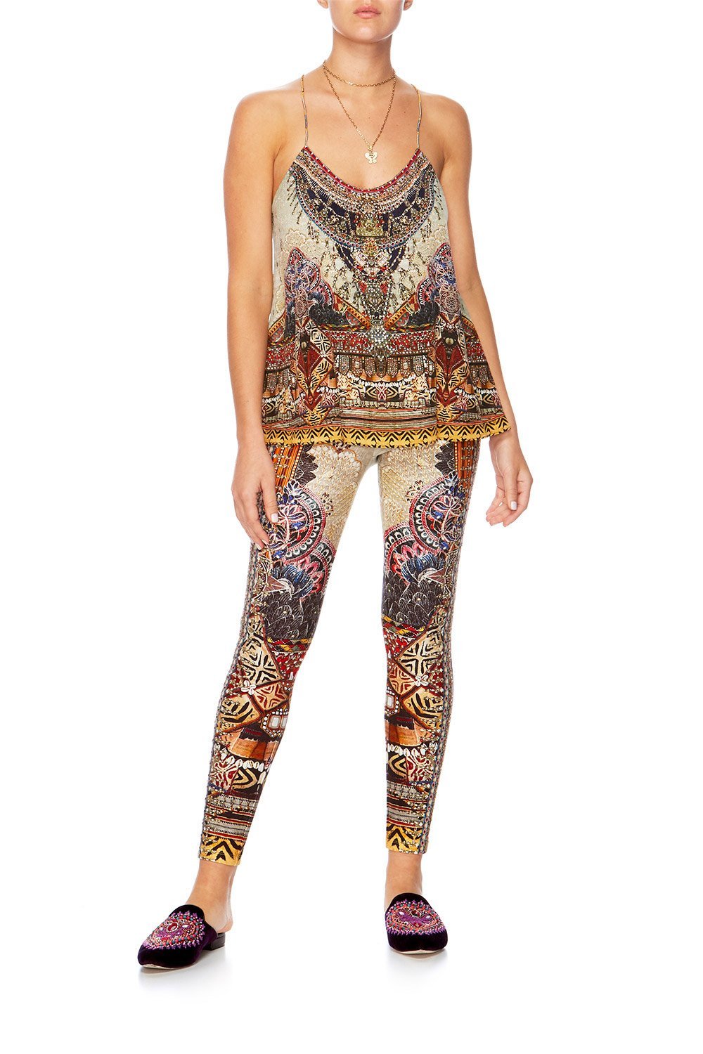 THE CARAVAN T-BACK SHOESTRING TOP