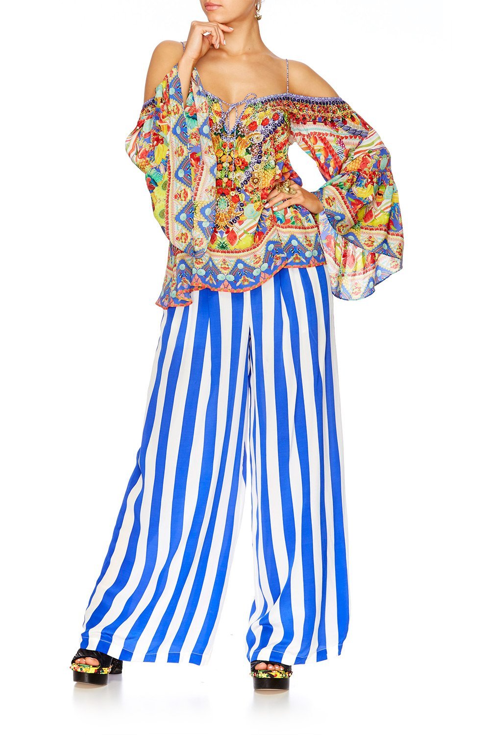 RIO RIOT DROP SHOULDER TOP