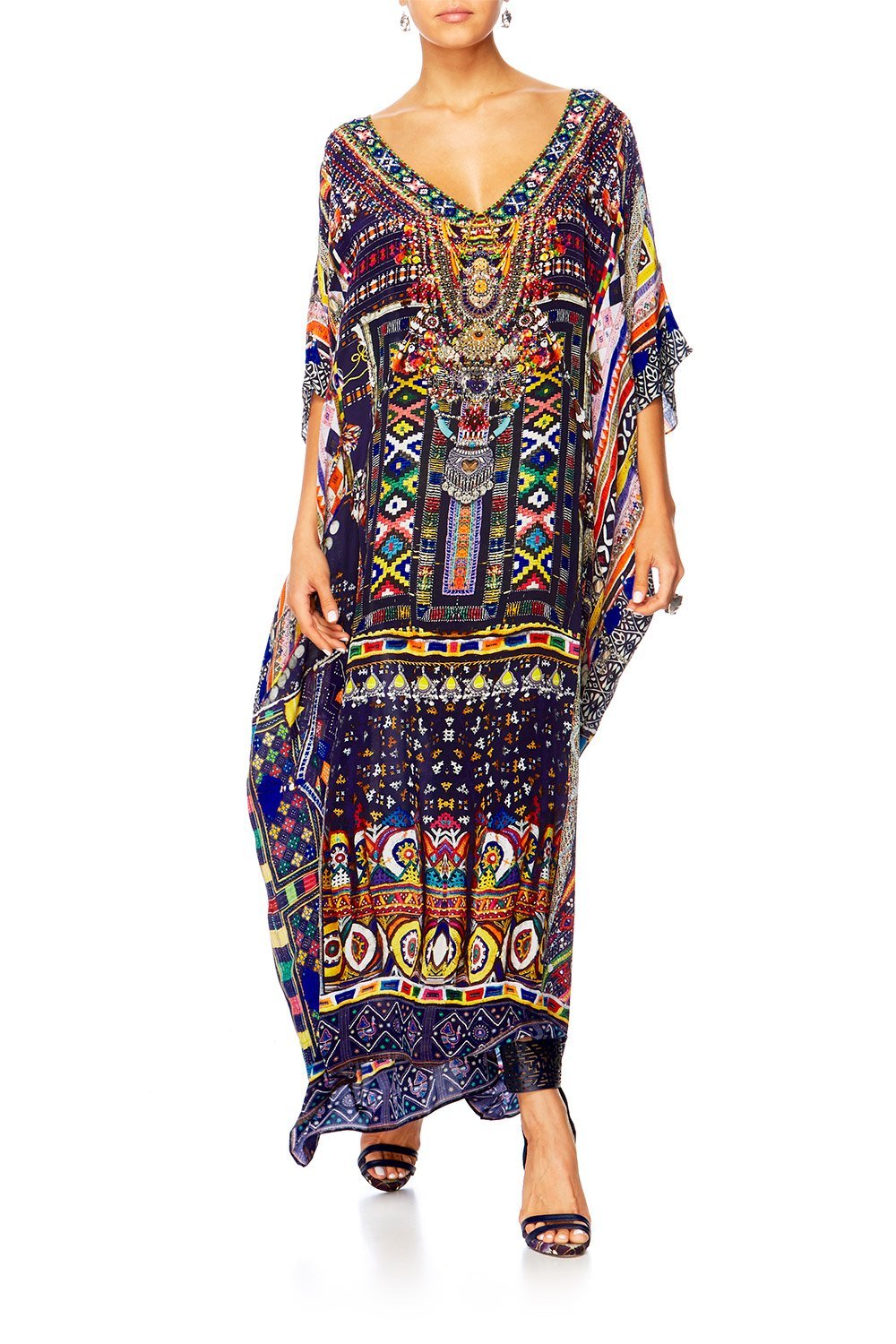 WHERE YOULL FIND ME V-NECK KAFTAN