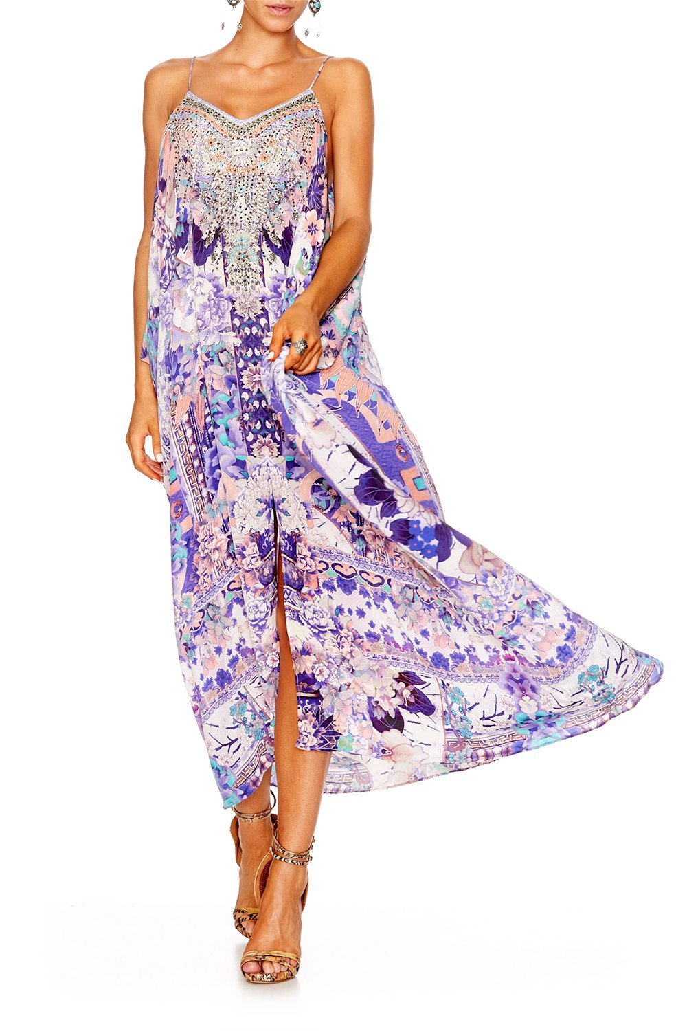 STILL LIFE SHOESTRING STRAP KAFTAN