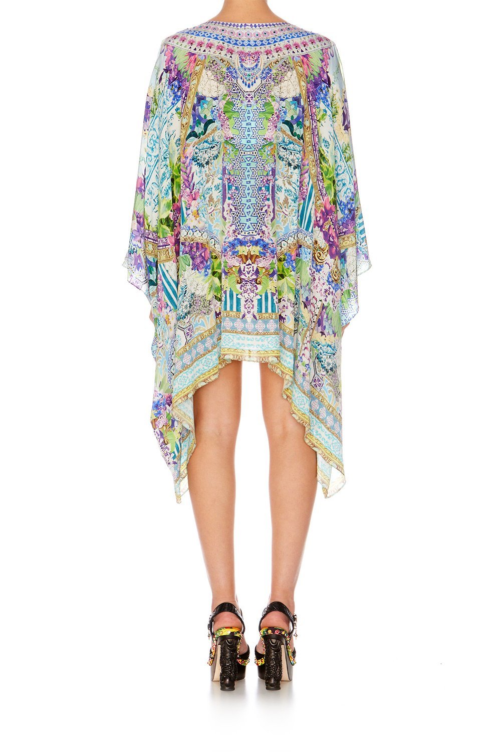 SALVADOR FIELDS FOREVER SPLIT SHOULDER SHORT KAFTAN