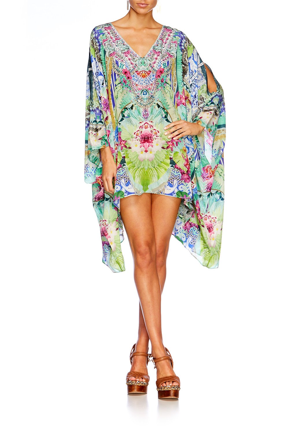 BAHIA BLISS SPLIT FRONT SHORT KAFTAN