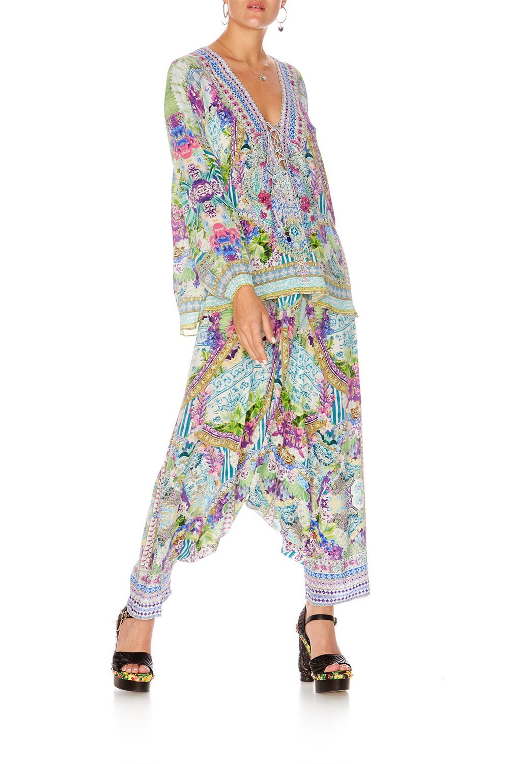 SALVADOR FIELDS FOREVER LACE UP SHIRT