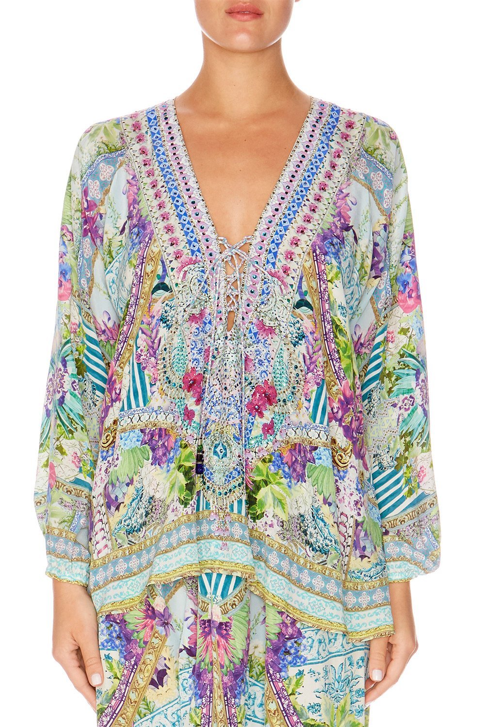 SALVADOR FIELDS FOREVER LACE UP SHIRT