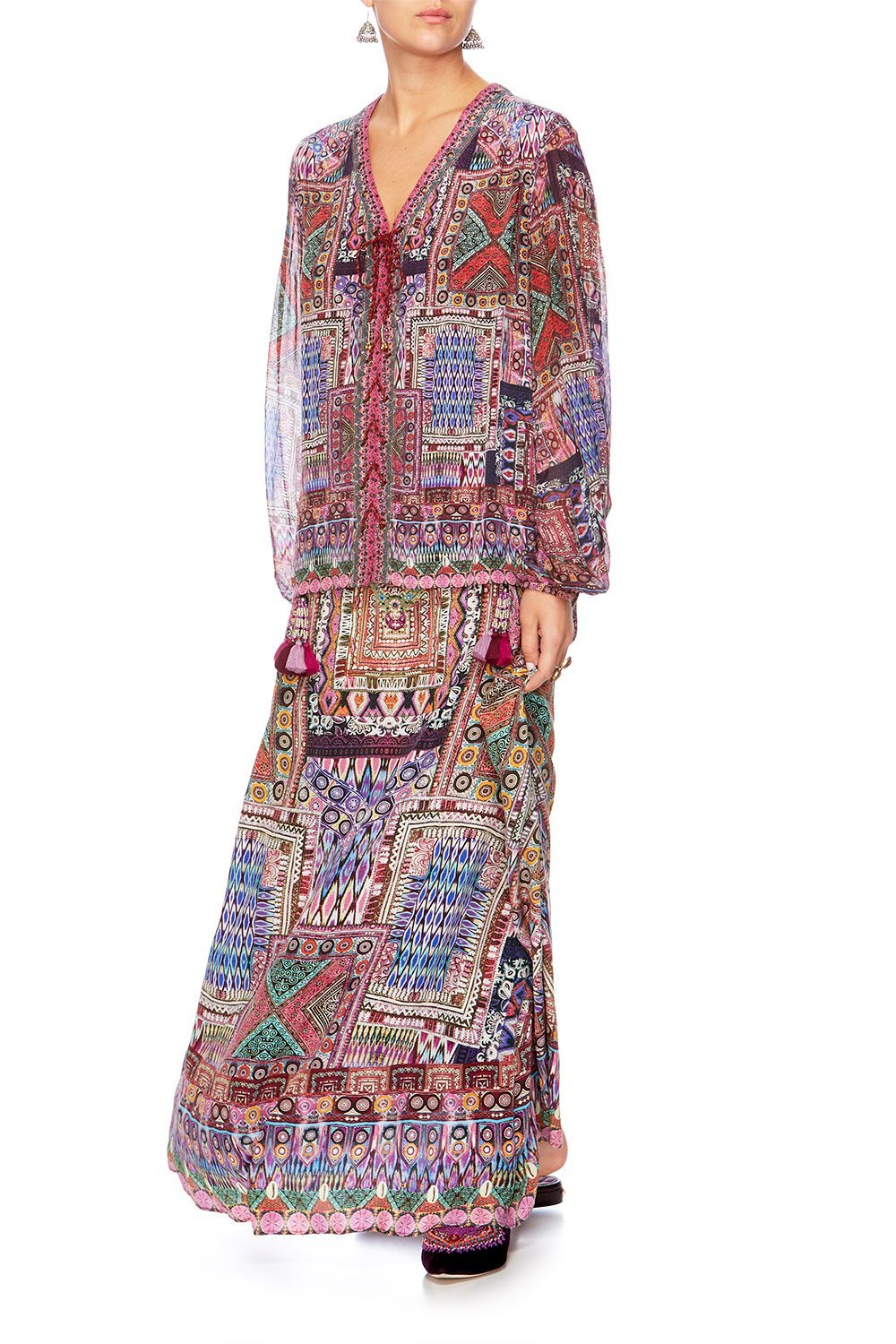 THE JAIPUR FOUR A LINE FRILL DRESS