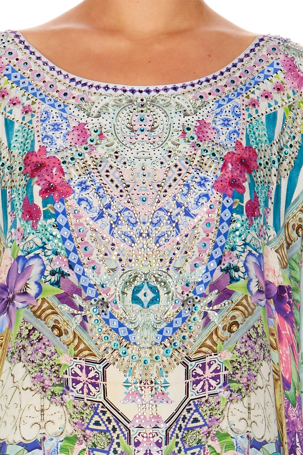 SALVADOR FIELDS FOREVER ROUND NECK KAFTAN