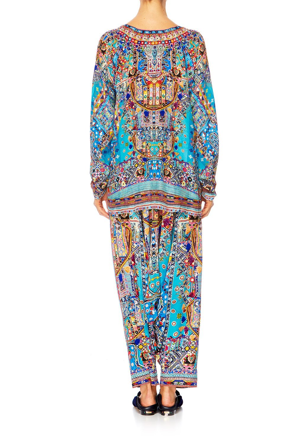 CANVAS OF COLOUR LACE UP BLOUSE