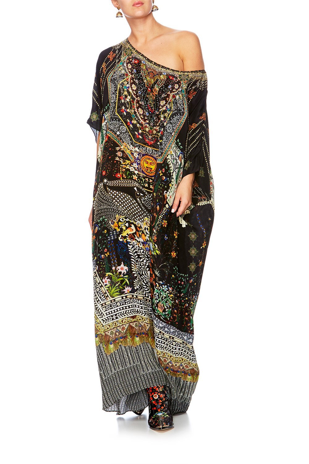 BEHIND CLOSED DOORS ROUND NECK KAFTAN