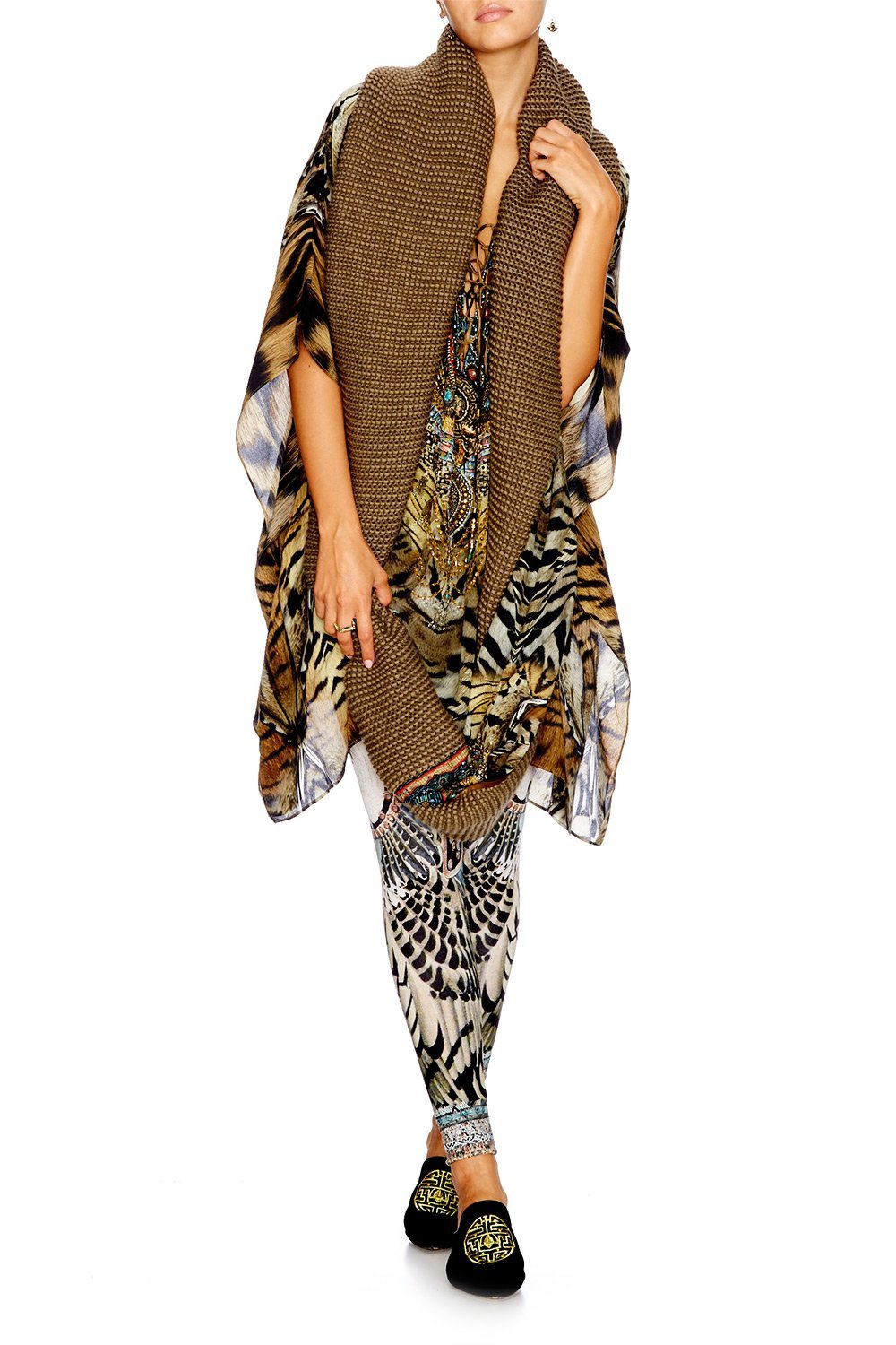 GIVEN TO THE WILD SHORT LACE UP KAFTAN