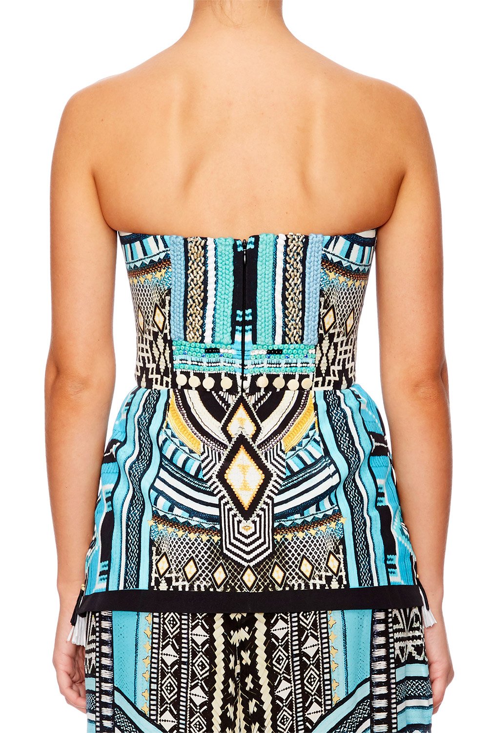 RUNAWAY READY CROSS OVER PEPLUM TOP