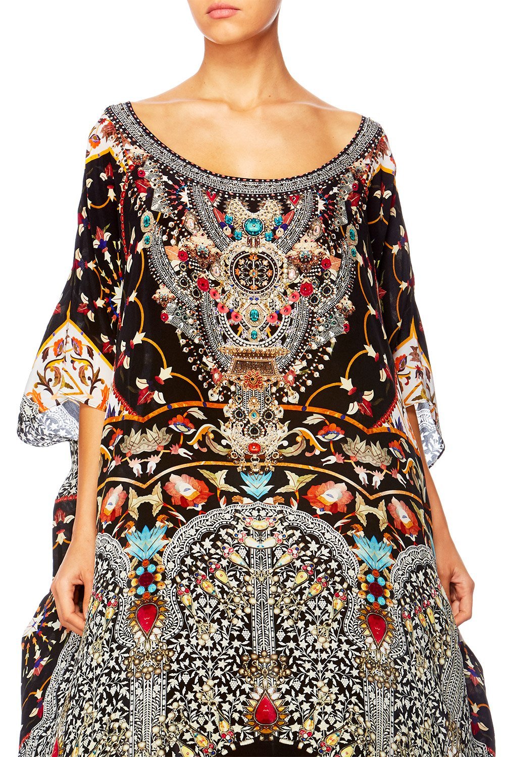 CHAMBER OF REFLECTIONS ROUND NECK KAFTAN