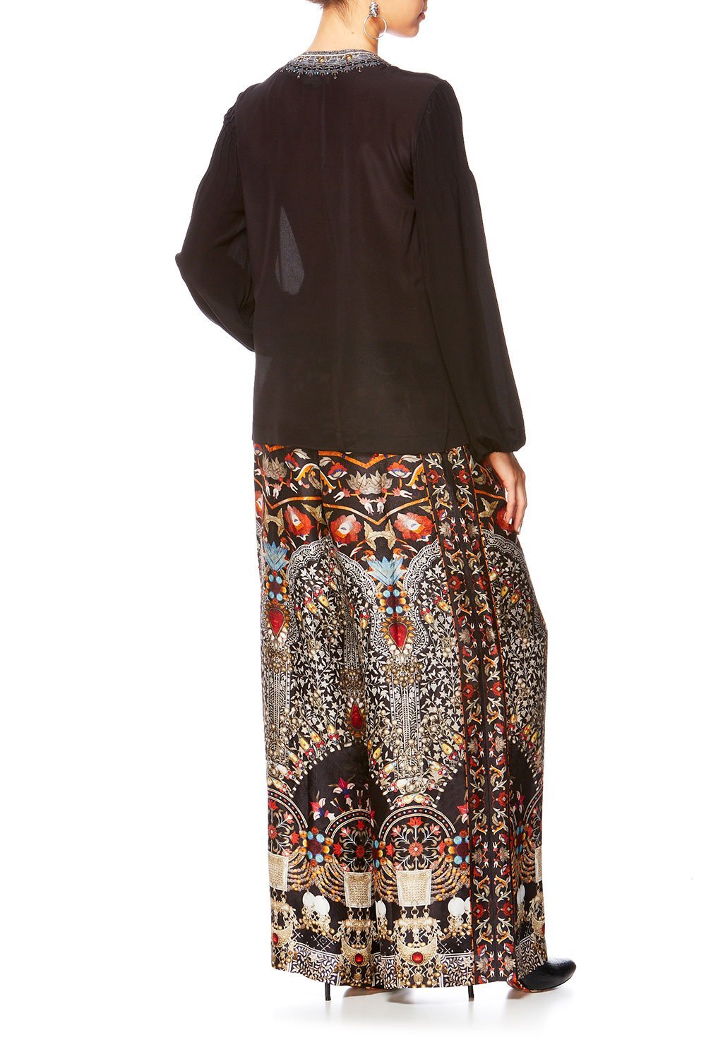 CAMILLA CHAMBER OF REFLECTIONS PEASANT BLOUSE W FRONT LACING