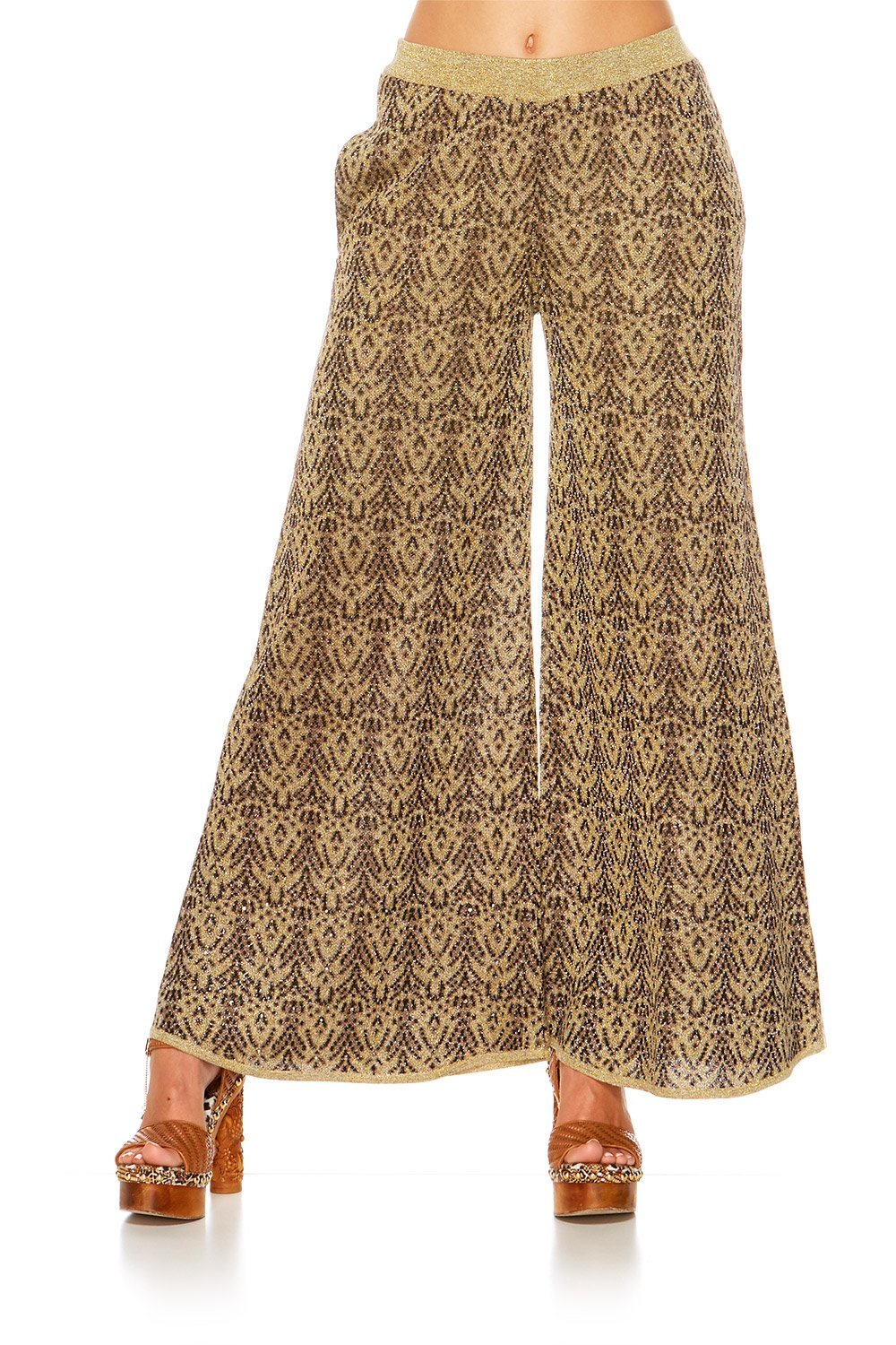 THE GYPSY LOUNGE FLARED KNIT TROUSER
