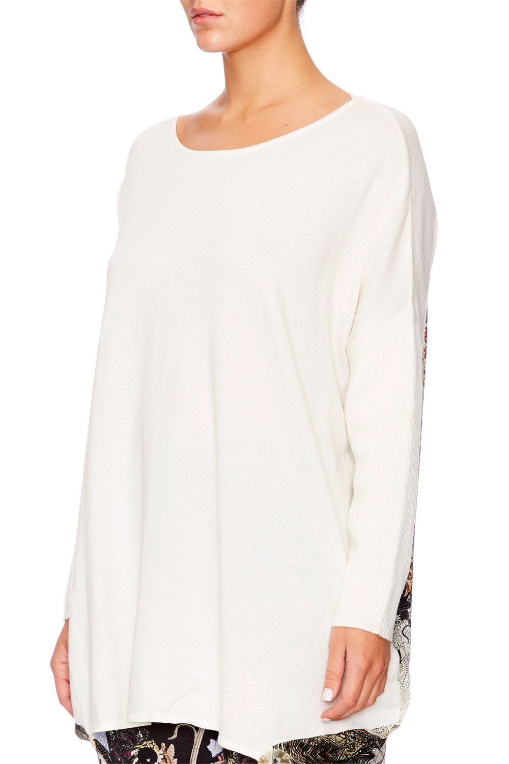 RAISE YOUR GLASS LONG SLEEVE JUMPER W PRINT BACK