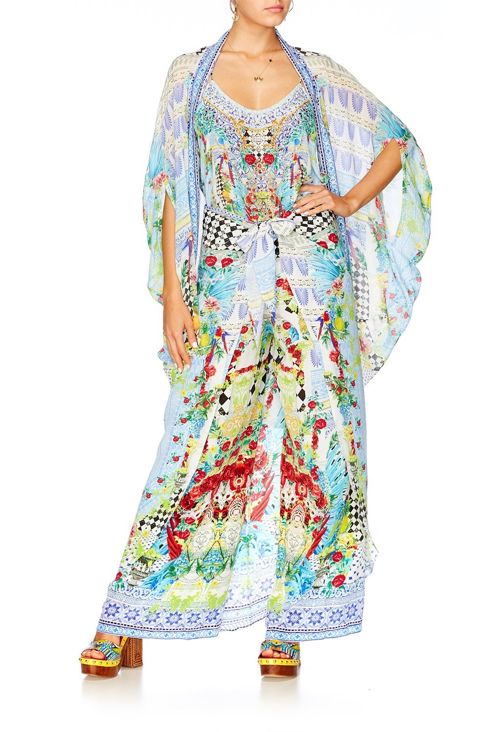 MASKING MADNESS T BACK SHOESTRING TOP