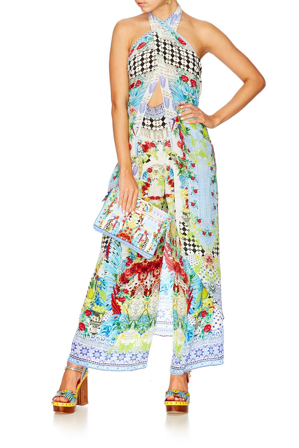 MASKING MADNESS SMALL CANVAS CLUTCH