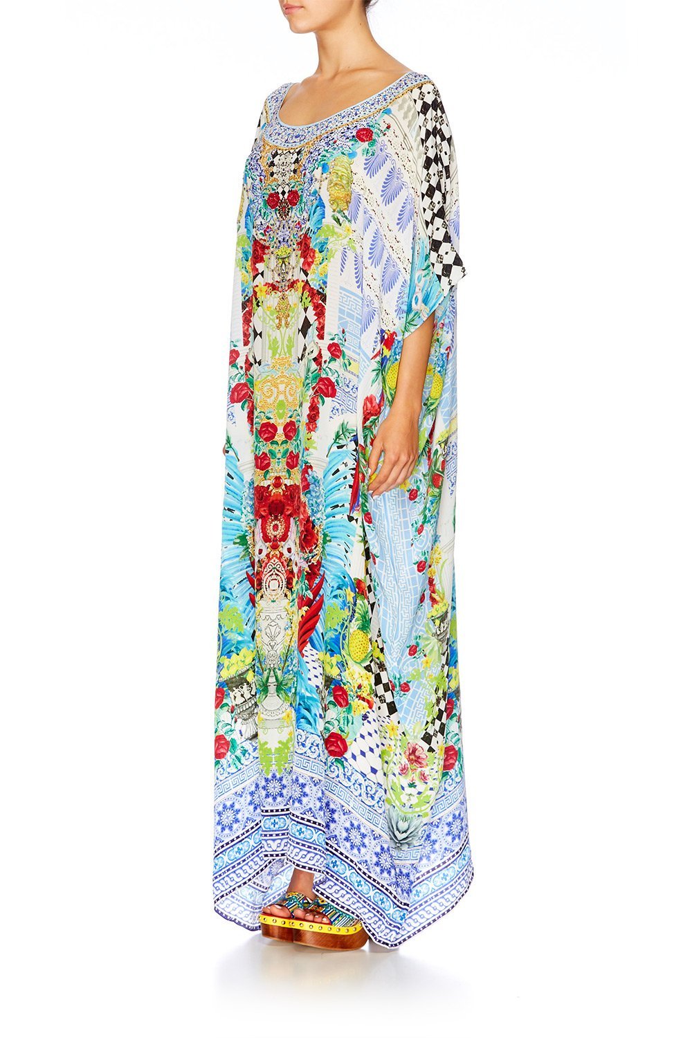 MASKING MADNESS ROUND NECK KAFTAN