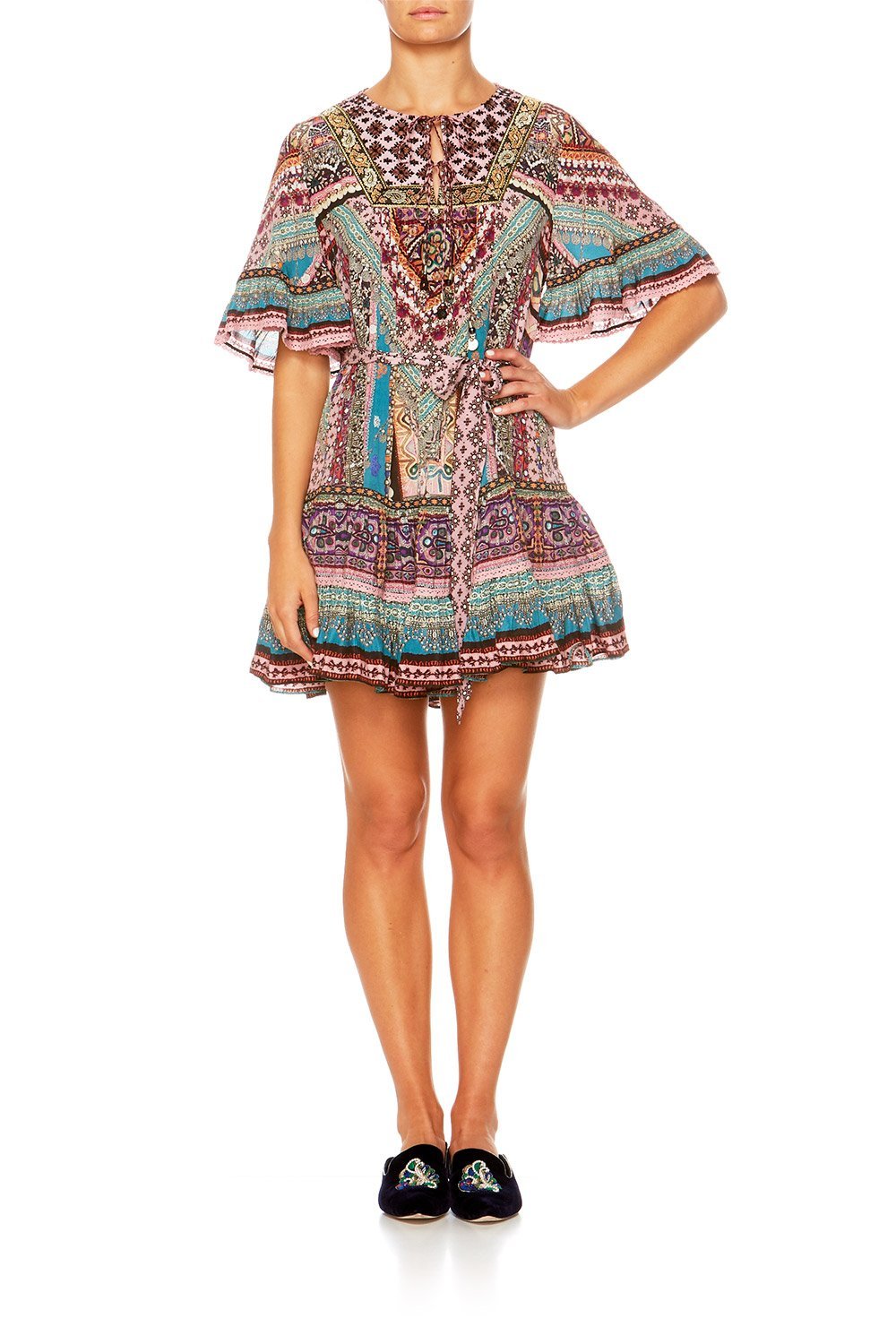 TIMES WE SHARE SHORT FRILL DRESS W BIB