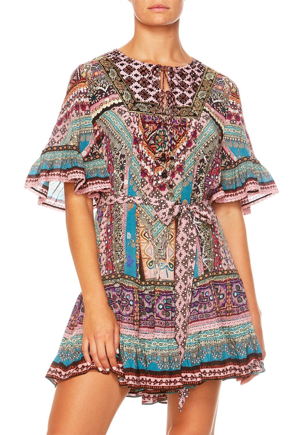 TIMES WE SHARE SHORT FRILL DRESS W BIB