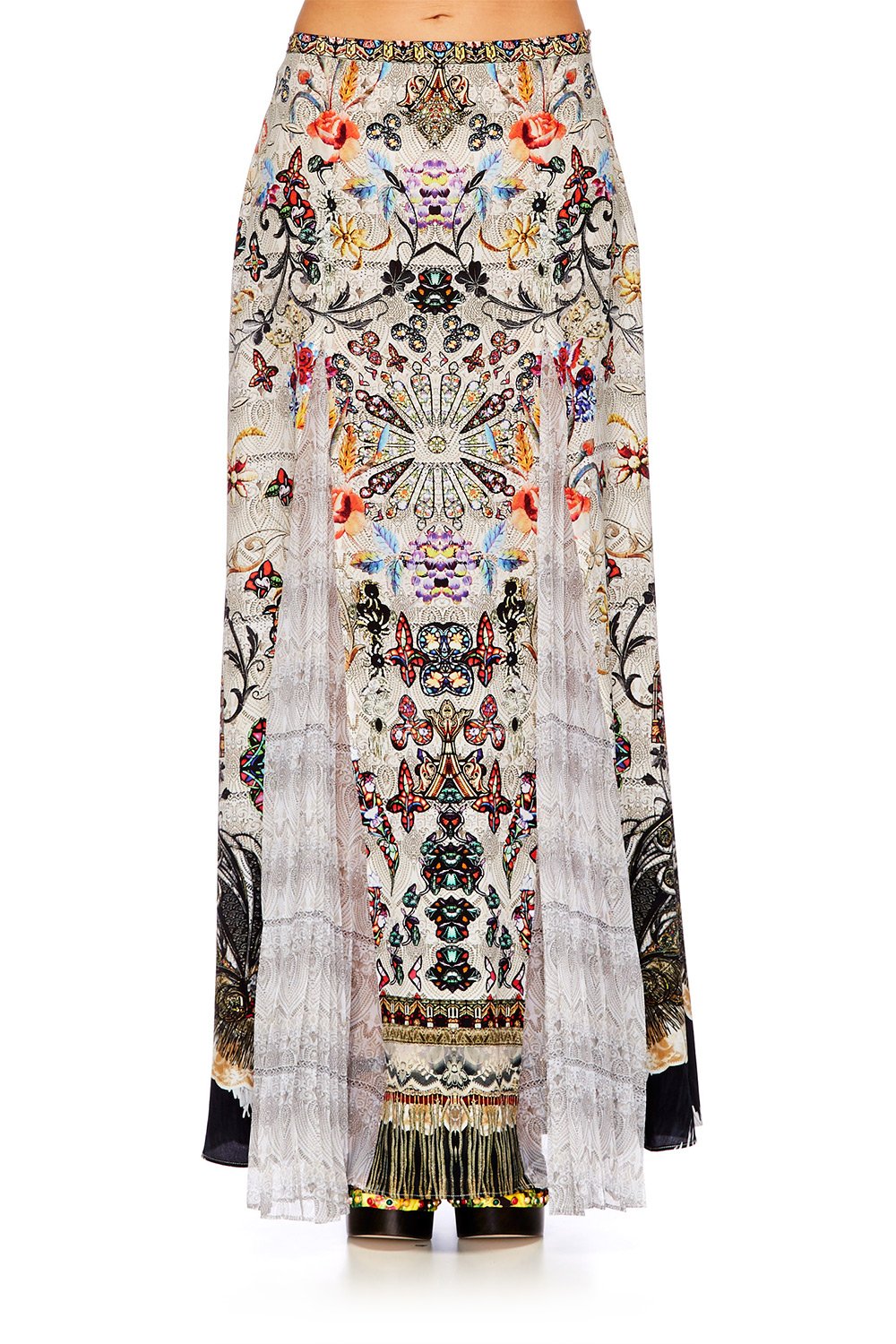 RAISE YOUR GLASS LONG SKIRT W PLEAT INSERT