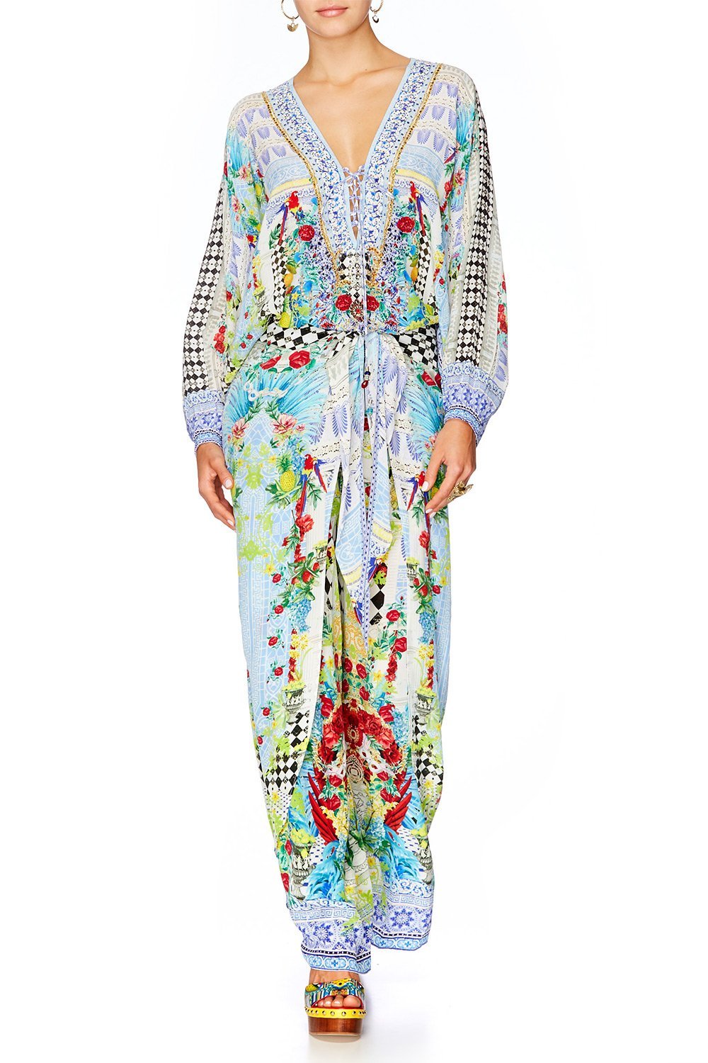 MASKING MADNESS LOOSE TROUSER WITH TIE FRONT