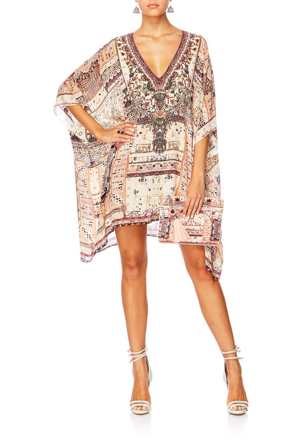 ON THE ROAD RECTANGULAR V NECK KAFTAN