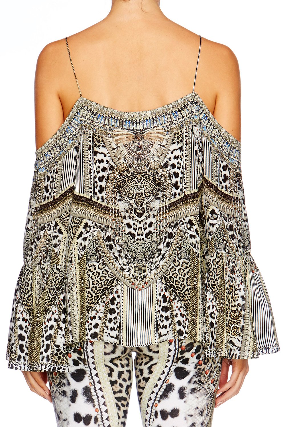 ANIMAL INSTINCT DROP SHOULDER TOP