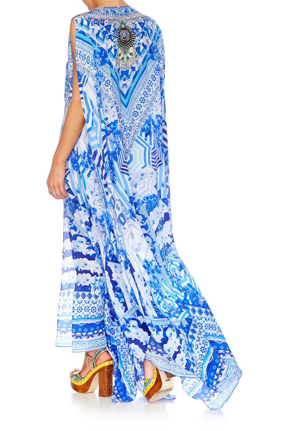 THROWING SHADE SLIT FRONT & SLEEVE KAFTAN