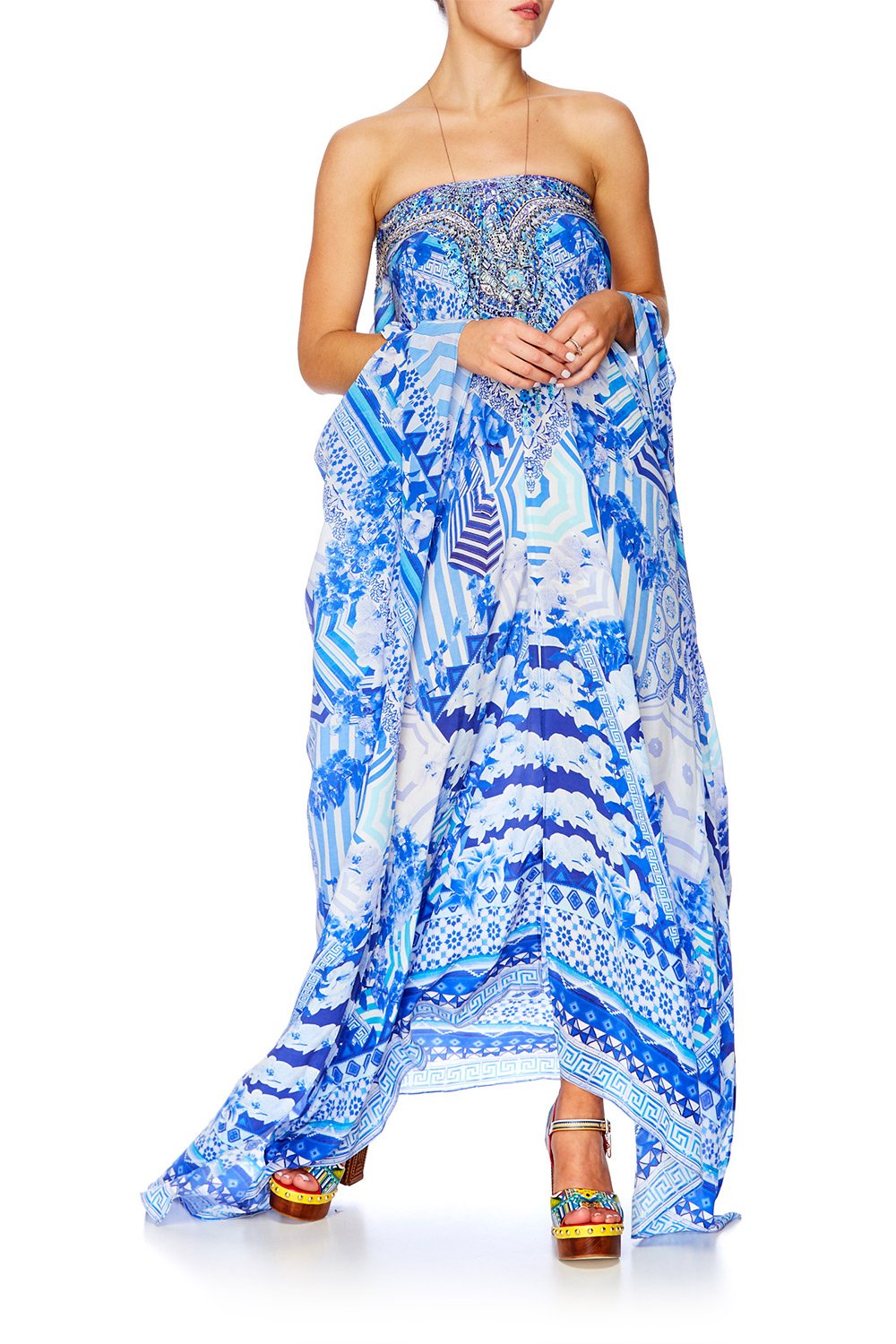 THROWING SHADE SLIT FRONT & SLEEVE KAFTAN