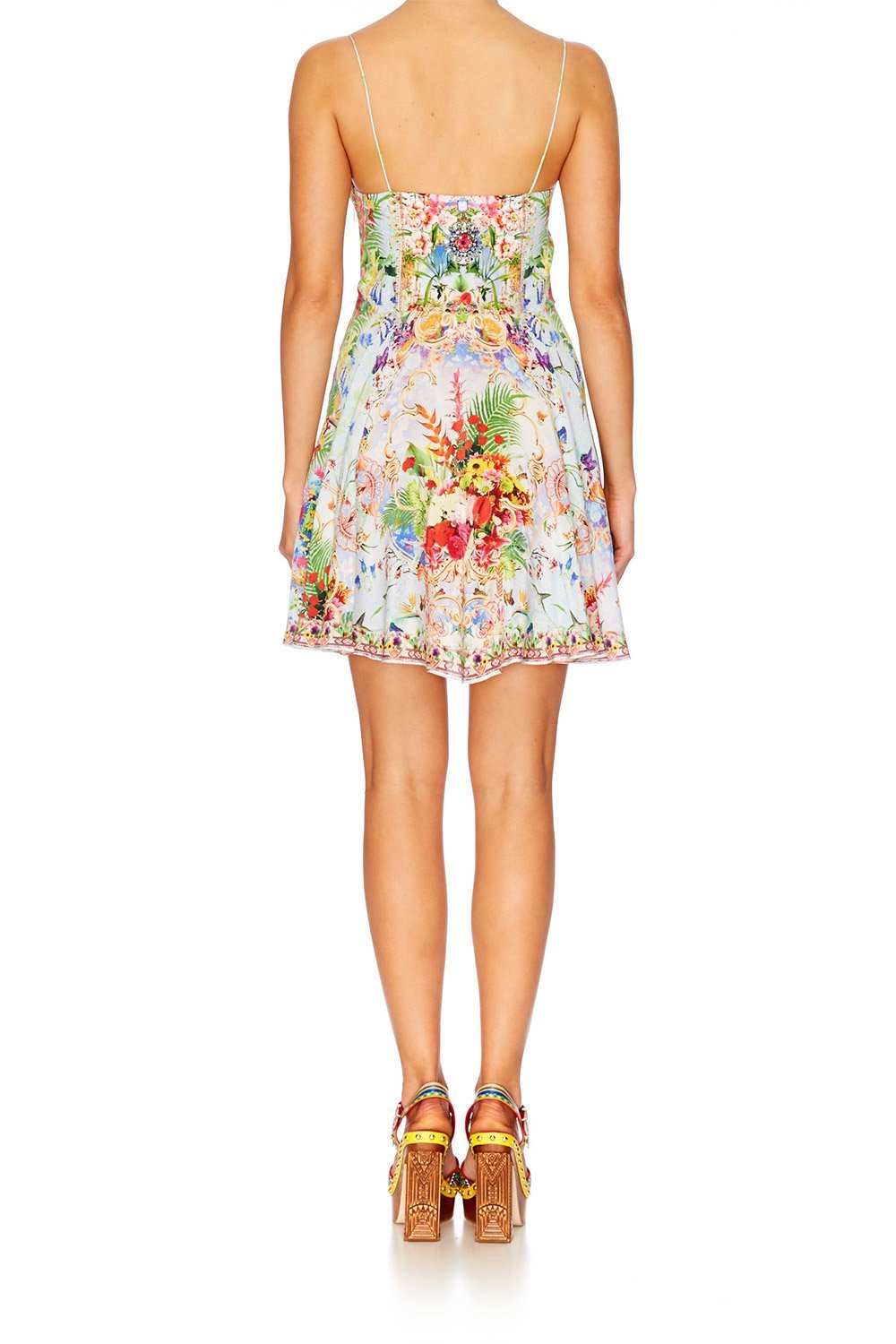 MIRANDAS DIARY SHORT DRESS W TIE FRONT